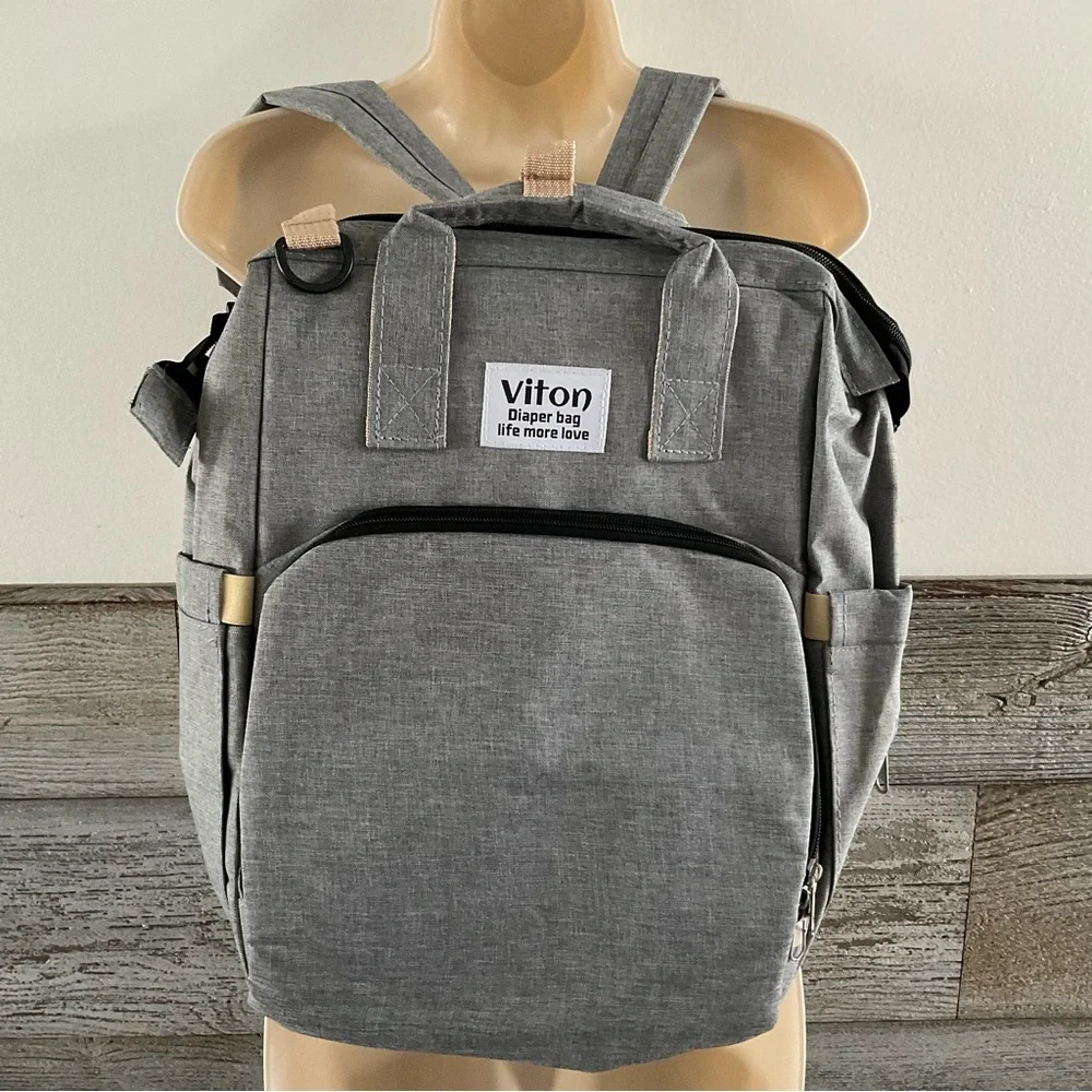 Viton Baby Diaper Bag Backpack with Changing Station